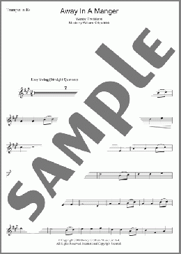 Away In A Manger(Traditional Carol) 楽譜 トランペット（ソロ） ダウンロード