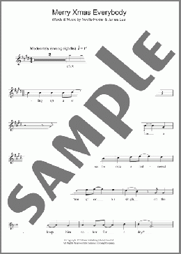 Merry Xmas Everybody(Slade) 楽譜 クラリネット ダウンロード