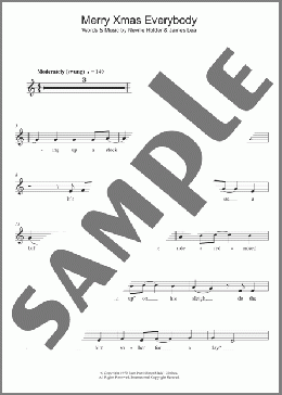 Merry Xmas Everybody(Slade) 楽譜 フルート ダウンロード