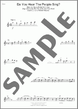 Do You Hear The People Sing? (from Les Miserables)(Claude-Michel Schonberg) 楽譜 フルート ダウンロード