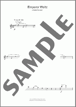 Emperor Waltz(Johann Strauss II) 楽譜 フルート ダウンロード