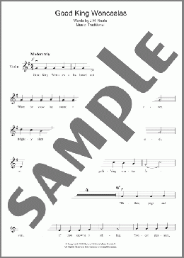 Good King Wenceslas(Traditional/Traditional Carol) 楽譜 バイオリン ダウンロード