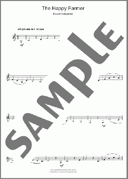The Happy Farmer(Robert Schumann) 楽譜 クラリネット ダウンロード