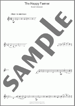 The Happy Farmer(Robert Schumann) 楽譜 フルート ダウンロード