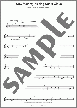 I Saw Mommy Kissing Santa Claus(Tommie Connor/John Mellencamp) 楽譜 バイオリン ダウンロード