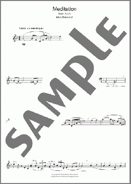 Meditation (from Thais)(Jules Massenet) 楽譜 クラリネット ダウンロード