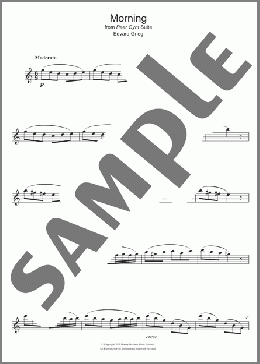 Morning (from Peer Gynt Suite No.1)(Edvard Grieg) 楽譜 フルート ダウンロード