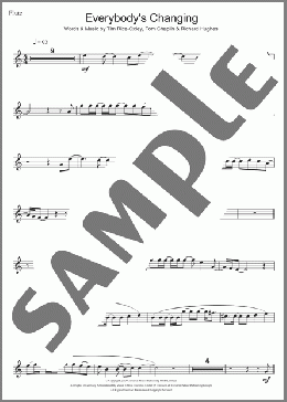 Everybody's Changing(Keane) 楽譜 フルート ダウンロード