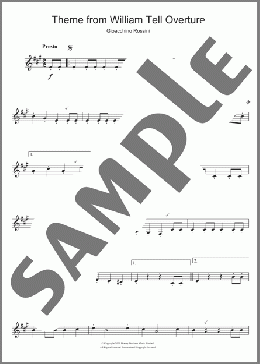 William Tell Overture (Finale)(Gioachino Rossini) 楽譜 クラリネット ダウンロード