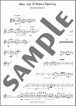 Jesu, Joy Of Man's Desiring(Johann Sebastian Bach) 楽譜 フルート ダウンロード