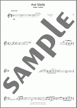 Ave Maria(Charles Gounod) 楽譜 クラリネット ダウンロード