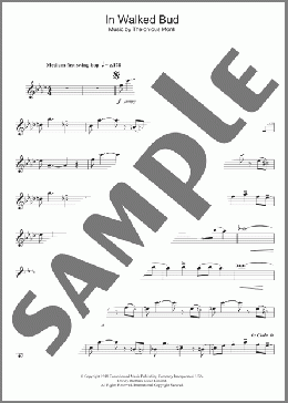 In Walked Bud(Thelonious Monk) 楽譜 フルート ダウンロード