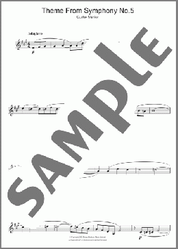 Adagietto (from Symphony No. 5, 4th Movement)(Gustav Mahler) 楽譜 クラリネット ダウンロード