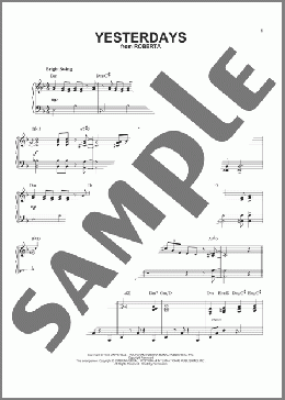 Yesterdays (arr. Brent Edstrom)(Otto Harbach) 楽譜 ピアノ（ソロ） ダウンロード