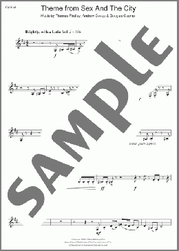 Theme from Sex And The City(Thomas Findlay) 楽譜 クラリネット ダウンロード