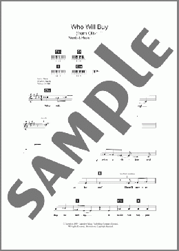 Who Will Buy (from Oliver!)(Lionel Bart) 楽譜 ピアノ（歌詞 & コード） ダウンロード