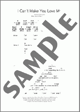 I Can't Make You Love Me(Bonnie Raitt/Adele) 楽譜 ギター（コード） ダウンロード