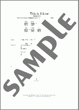 This Is A Low(Blur) 楽譜 ギター（コード） ダウンロード