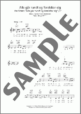 Alle Gar Rundt Og Forelsker Sig(Kai Normann Andersen) 楽譜 その他 ダウンロード