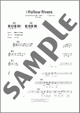 I Follow Rivers(Lykke Li) 楽譜 ピアノ（歌詞 & コード） ダウンロード