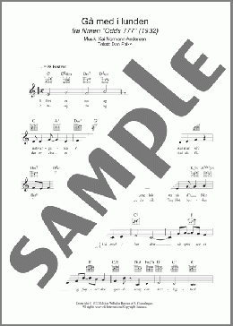 Ga Med I Lunden(Kai Normann Andersen) 楽譜 その他 ダウンロード