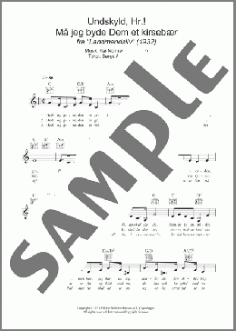 Undskyld, Hr.! Ma Jeg Byde Dem Et Kirsebaer(Kai Normann Andersen) 楽譜 その他 ダウンロード