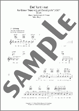 Det' Lunt I Nat(Kai Normann Andersen) 楽譜 その他 ダウンロード