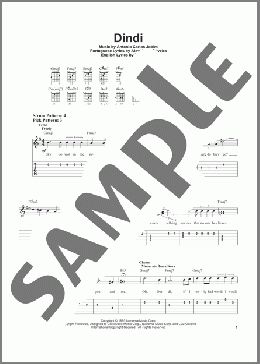 Dindi(Antonio Carlos Jobim/Aloysio de Oliveira) 楽譜 ギター（ソロ） ダウンロード