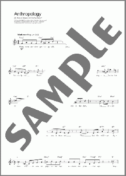 Anthropology(Charlie Parker) 楽譜 その他 ダウンロード