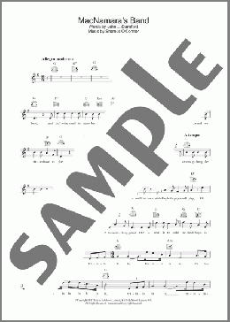 MacNamara's Band(Bing Crosby) 楽譜 その他 ダウンロード