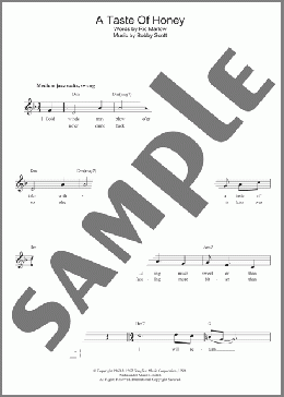 A Taste Of Honey(Marlow And Scott) 楽譜 その他 ダウンロード