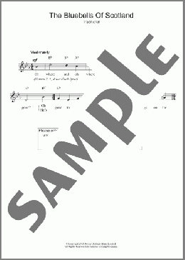 The Bluebells Of Scotland(Traditional) 楽譜 その他 ダウンロード