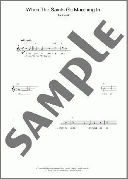 When The Saints Go Marching In(African-American Spiritual) 楽譜 その他 ダウンロード