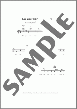 Do Your Ears Hang Low?(Traditional) 楽譜 その他 ダウンロード