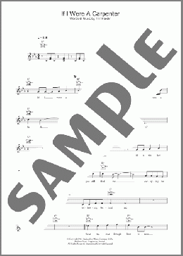 If I Were A Carpenter(Bobby Darin) 楽譜 その他 ダウンロード