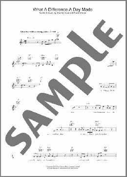 What A Difference A Day Made(Jamie Cullum) 楽譜 その他 ダウンロード