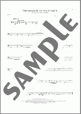 The Shadow Of Your Smile(Johnny Mandel/Paul Francis Webster) 楽譜 チェロ ダウンロード