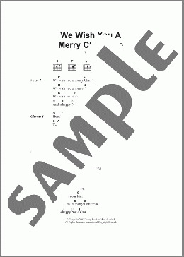 We Wish You A Merry Christmas(Traditional Carol) 楽譜 ギター（コード） ダウンロード