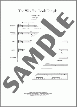 The Way You Look Tonight (arr. John Rutter)(Jerome Kern) 楽譜 その他 ダウンロード
