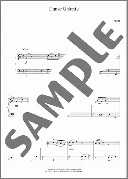 Danse Galante(Georg Philipp Telemann) 楽譜 ピアノ（ソロ） ダウンロード