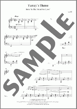 Yumeji's Theme (from 'In The Mood For Love')(Shigeru Umebayashi) 楽譜 ピアノ（ソロ） ダウンロード