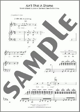 Ain't That A Shame(Fats Domino) 楽譜 その他 ダウンロード