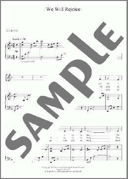 We Will Rejoice(The Salvation Army) 楽譜 その他 ダウンロード