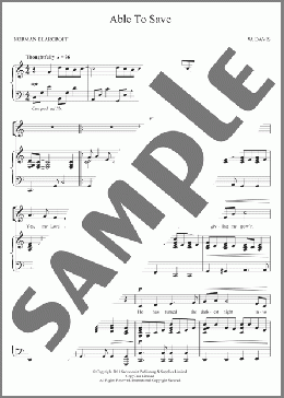 Able To Save(The Salvation Army) 楽譜 その他 ダウンロード