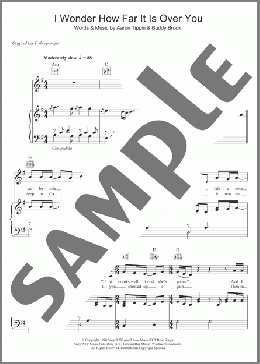 I Wonder How Far It Is Over You(Aaron Tippin) 楽譜 その他 ダウンロード