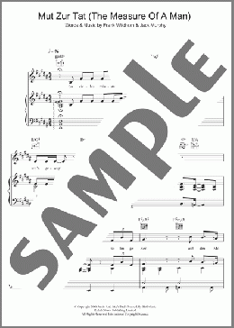 Mut Zur Tat (The Measure Of A Man)(Drew Sarich) 楽譜 その他 ダウンロード