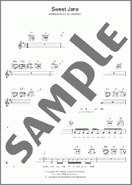 Sweet Jane(The Velvet Underground) 楽譜 その他 ダウンロード