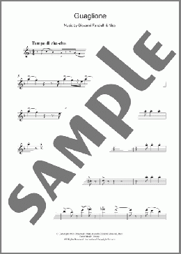 Guaglione(Perez Prado) 楽譜 フルート ダウンロード