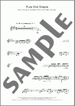 Pure And Simple(Hear'Say) 楽譜 クラリネット ダウンロード