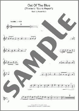 Out Of The Blue (Theme to ”Sports Report”)(Hubert Bath) 楽譜 フルート ダウンロード